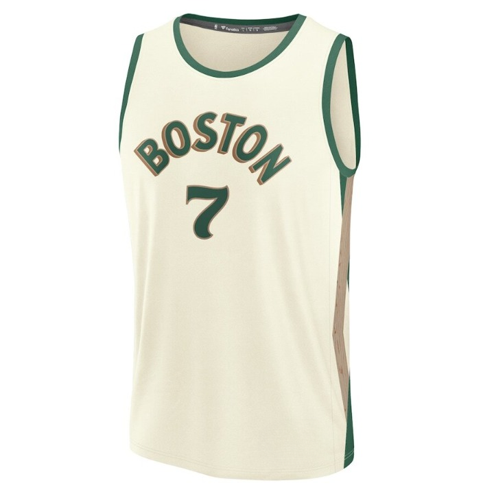 Men's Boston Celtics Jaylen Brown White Jersey