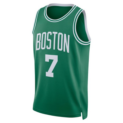 Men's Boston Celtics Jaylen Brown Green Jersey