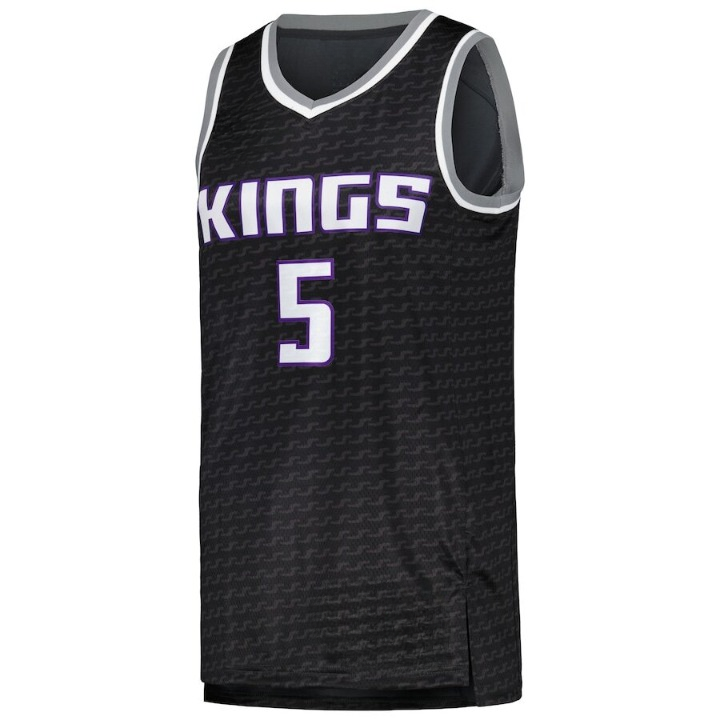 Men's Sacramento Kings De'Aaron Fox Black Jersey