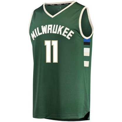 Men's Milwaukee Bucks Brook Lopez Green Jersey