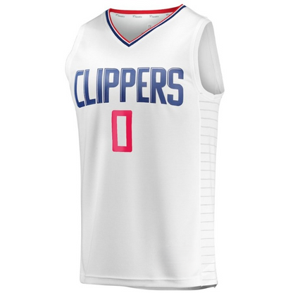 Men's LA Clippers Russell Westbrook White Jersey