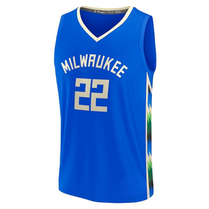 Men's Milwaukee Bucks Khris Middleton Royal Jersey