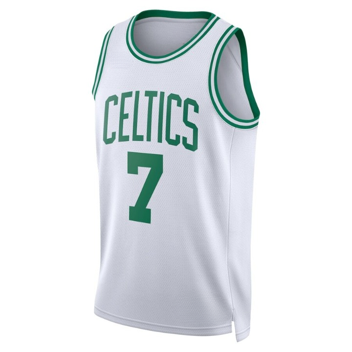 Men's Boston Celtics Jaylen Brown White Jersey