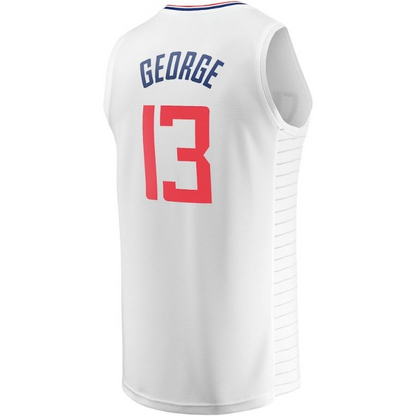 Men's LA Clippers Paul George White Jersey