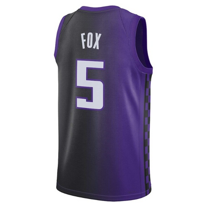 Men's Sacramento Kings De'Aaron Fox Purple Jersey