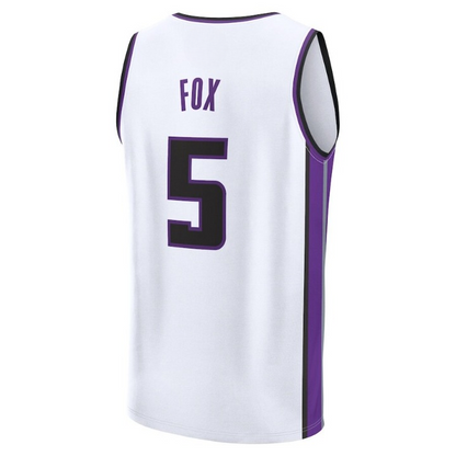 Men's Sacramento Kings De'Aaron Fox White Jersey