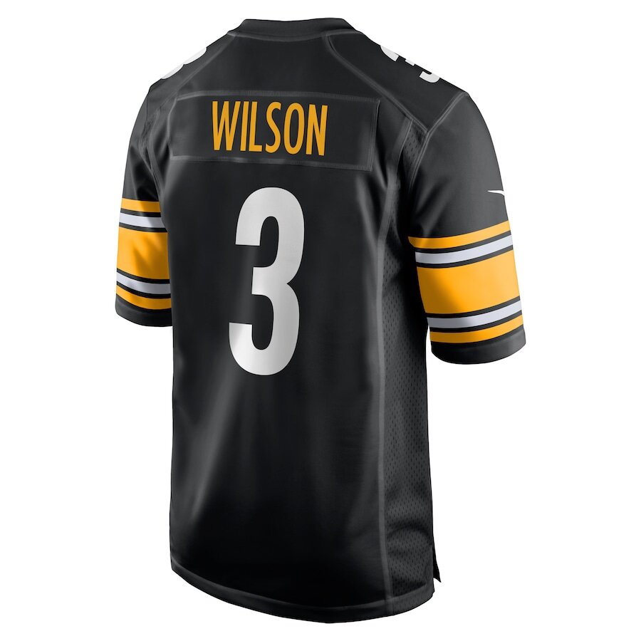 Men's Pittsburgh Steelers Russell Wilson Black Jersey