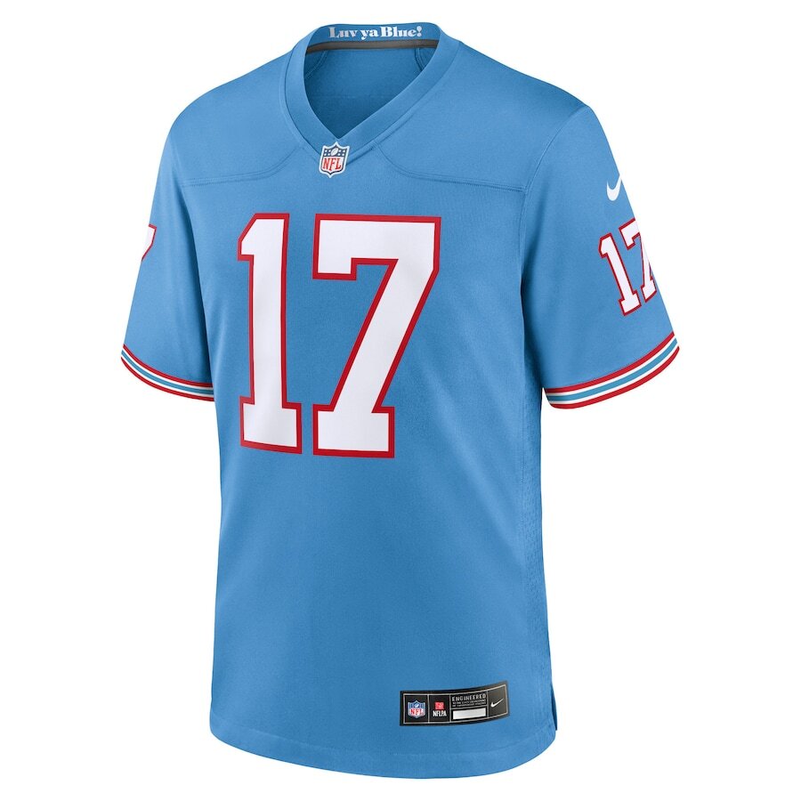 Men's Tennessee Titans Ryan Tannehill Light Blue Jersey