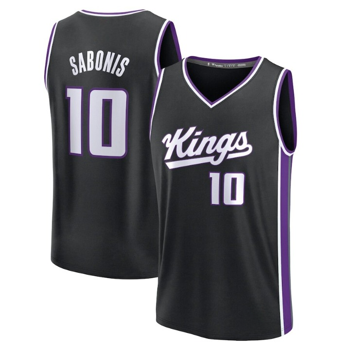 Men's Sacramento Kings Domantas Sabonis Black Jersey