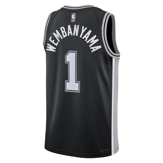 San Antonio Spurs Victor Wembanyama Black Jersey