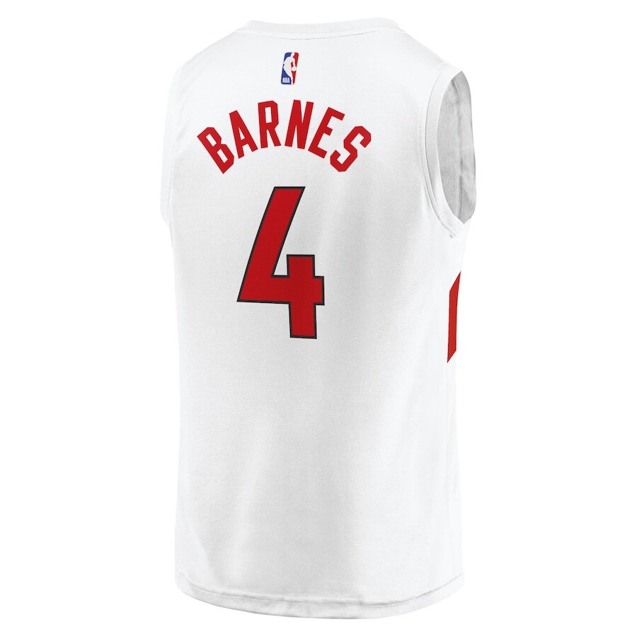 Toronto Raptors Scottie Barnes White Jersey