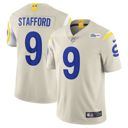 Men's Los Angeles Rams Matthew Stafford Cream Jersey