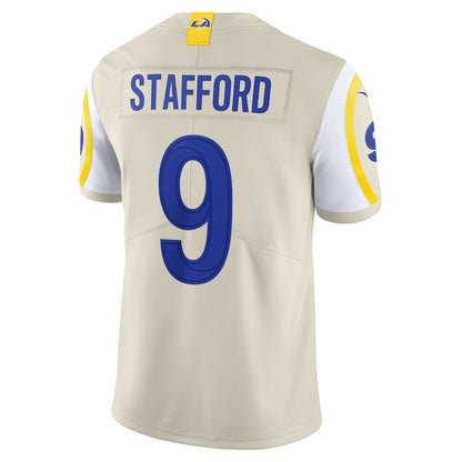 Men's Los Angeles Rams Matthew Stafford Cream Jersey