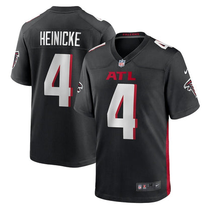 Men's Atlanta Falcons Taylor Heinicke Black Jersey