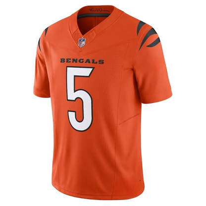 Men's Cincinnati Bengals Tee Higgins Orange Jersey