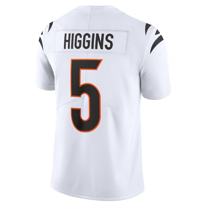 Men's Cincinnati Bengals Tee Higgins White Jersey