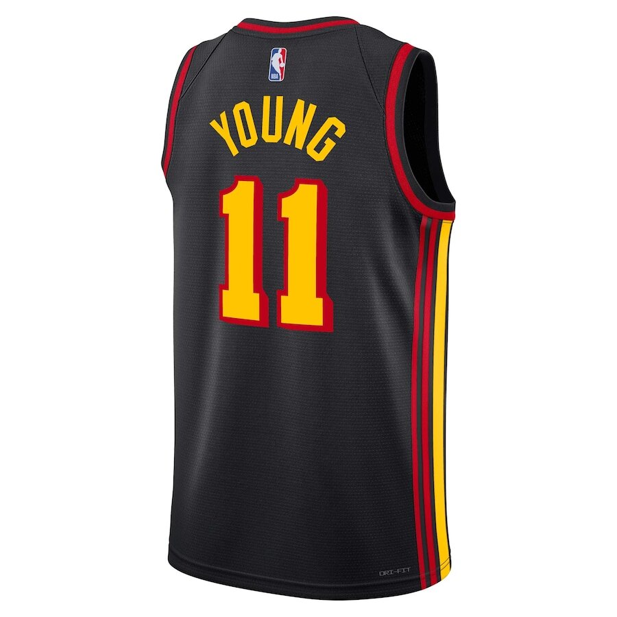 Atlanta Hawks Trae Young Black Jersey