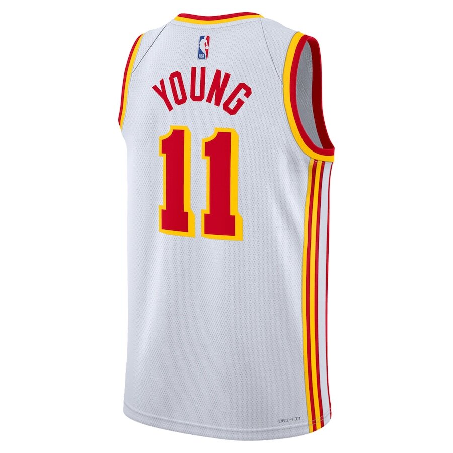 Atlanta Hawks Trae Young White Jersey
