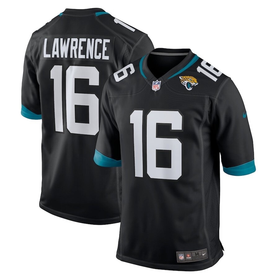 Men's Jacksonville Jaguars Trevor Lawrence Black Alternate Jersey