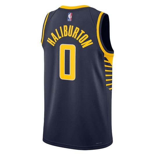 Indiana Pacers Tyrese Haliburton Navy Jersey