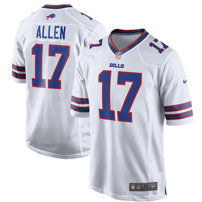 Men's Buffalo Bills Josh Allen White Jersey