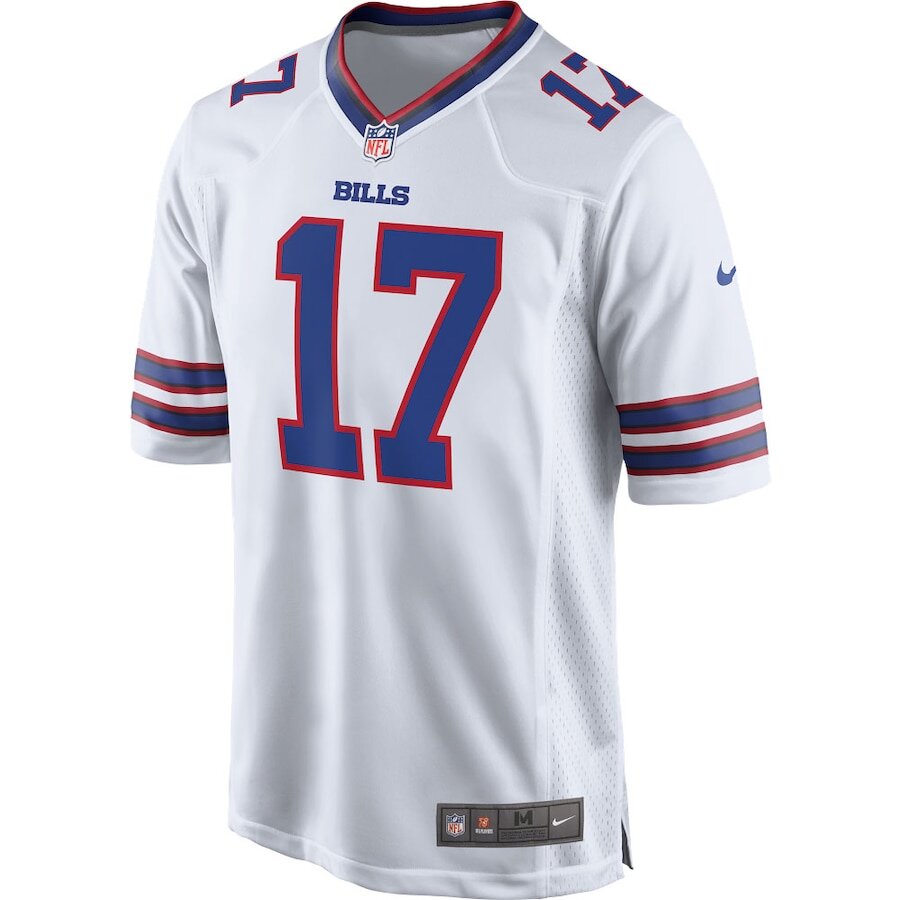 Men's Buffalo Bills Josh Allen White Jersey