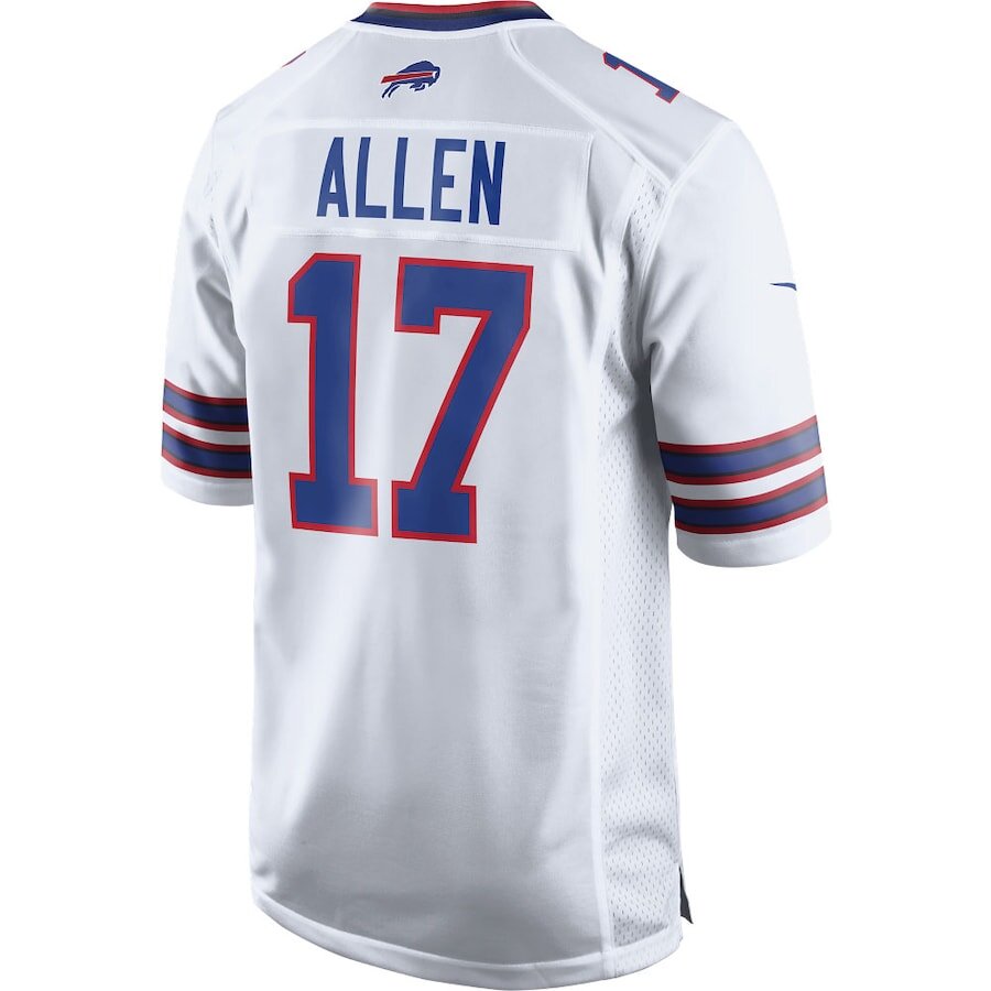 Men's Buffalo Bills Josh Allen White Jersey