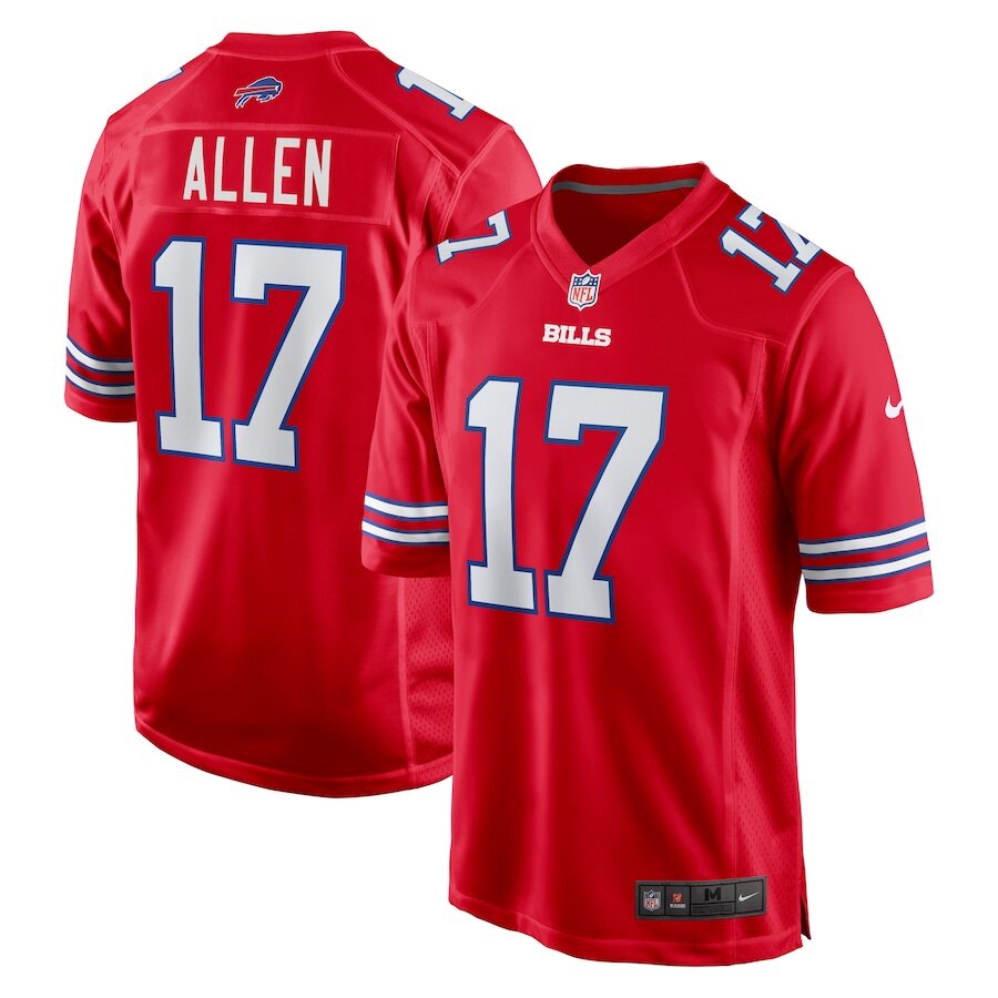 Youth Buffalo Bills Josh Allen Red Jersey