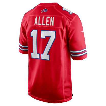 Men's Buffalo Bills Josh Allen Red Jersey