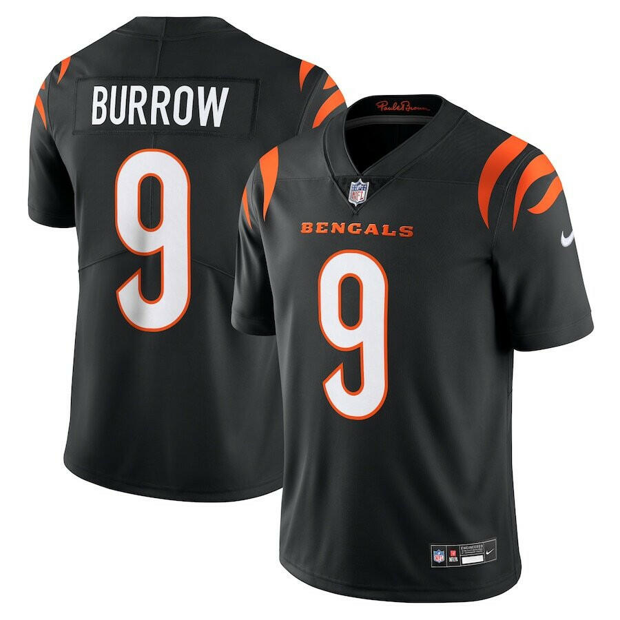 Cincinnati Bengals Joe Burrow Black Jersey