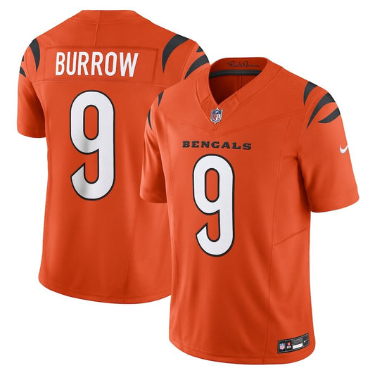 Men's Cincinnati Bengals Joe Burrow Orange Jersey