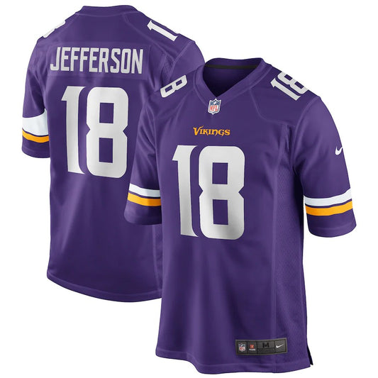 Men’s Minnesota Vikings Justin Jefferson Purple Jersey