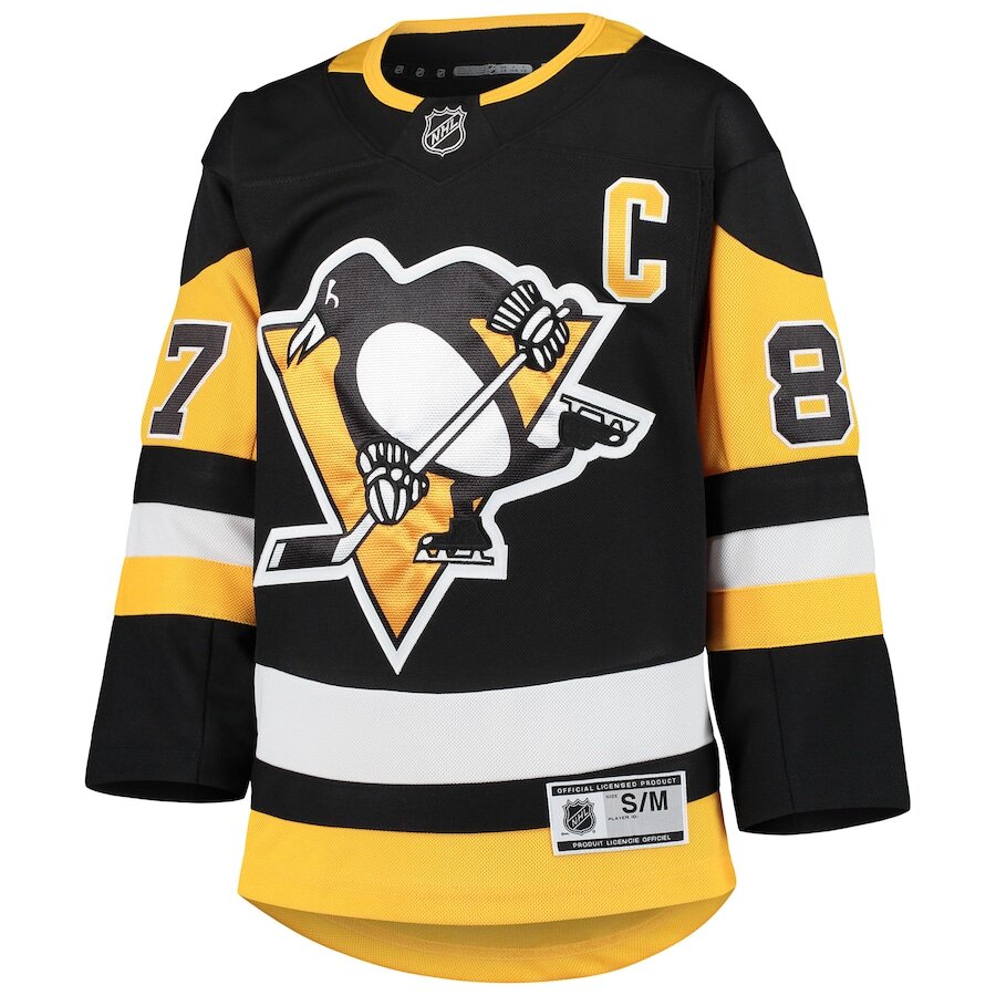 Men's Pittsburgh Penguins Sidney Crosby Black Jersey