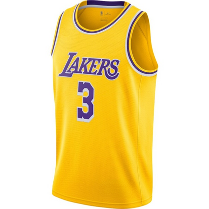 Men's Los Angeles Lakers Anthony Davis Gold Jersey