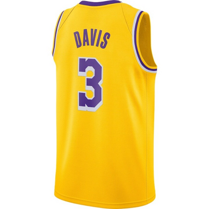 Men's Los Angeles Lakers Anthony Davis Gold Jersey