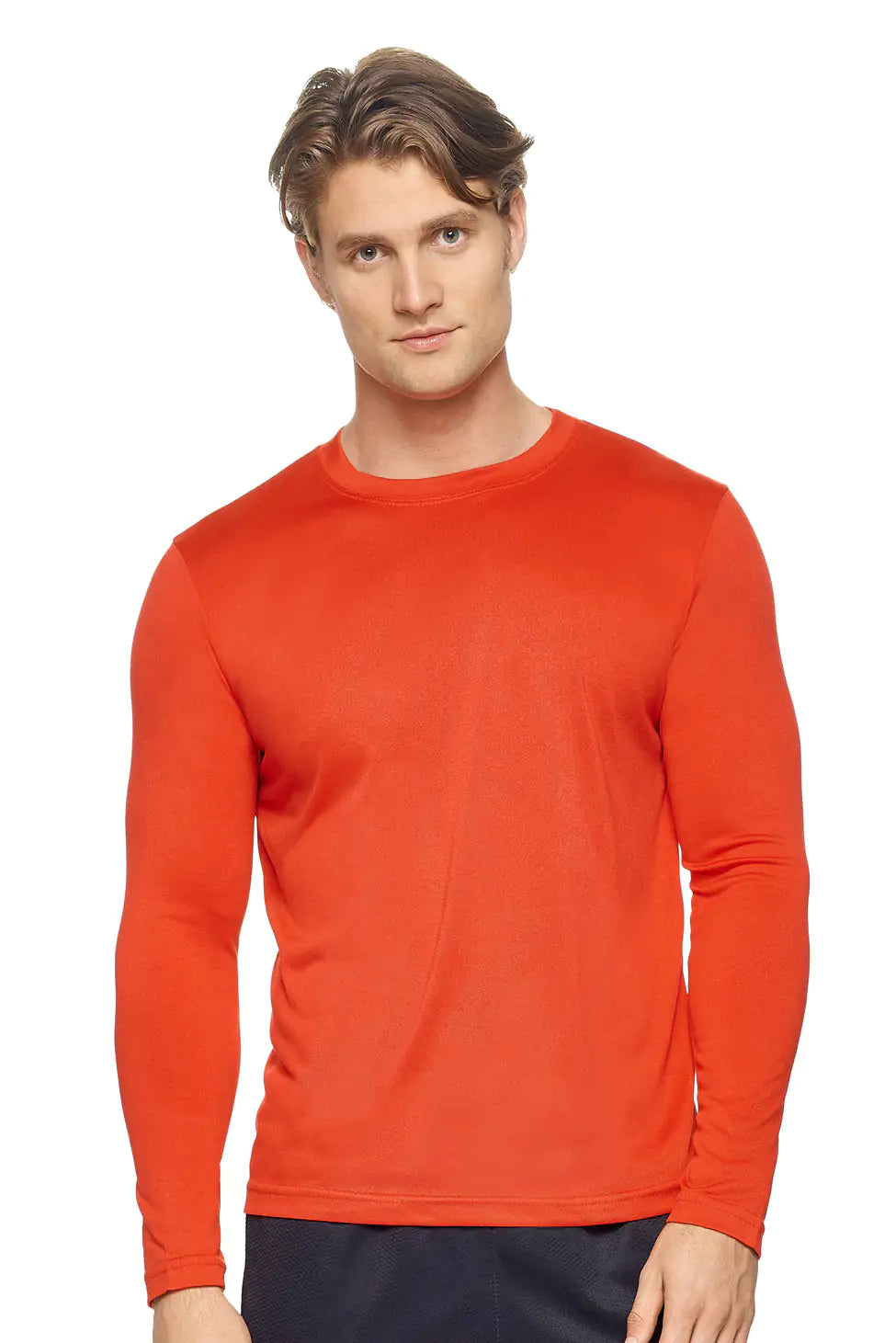 Men's Natural Feel Jersey Long Sleeve Crewneck