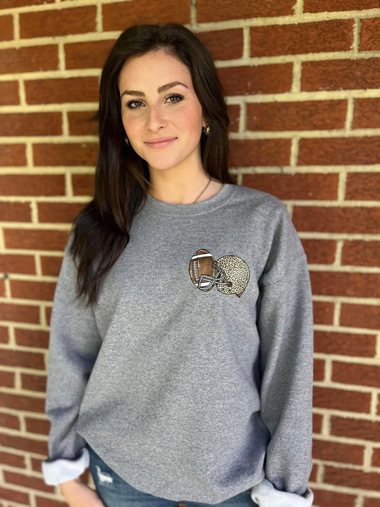 Custom Mascot Strong Football Sweatshirt