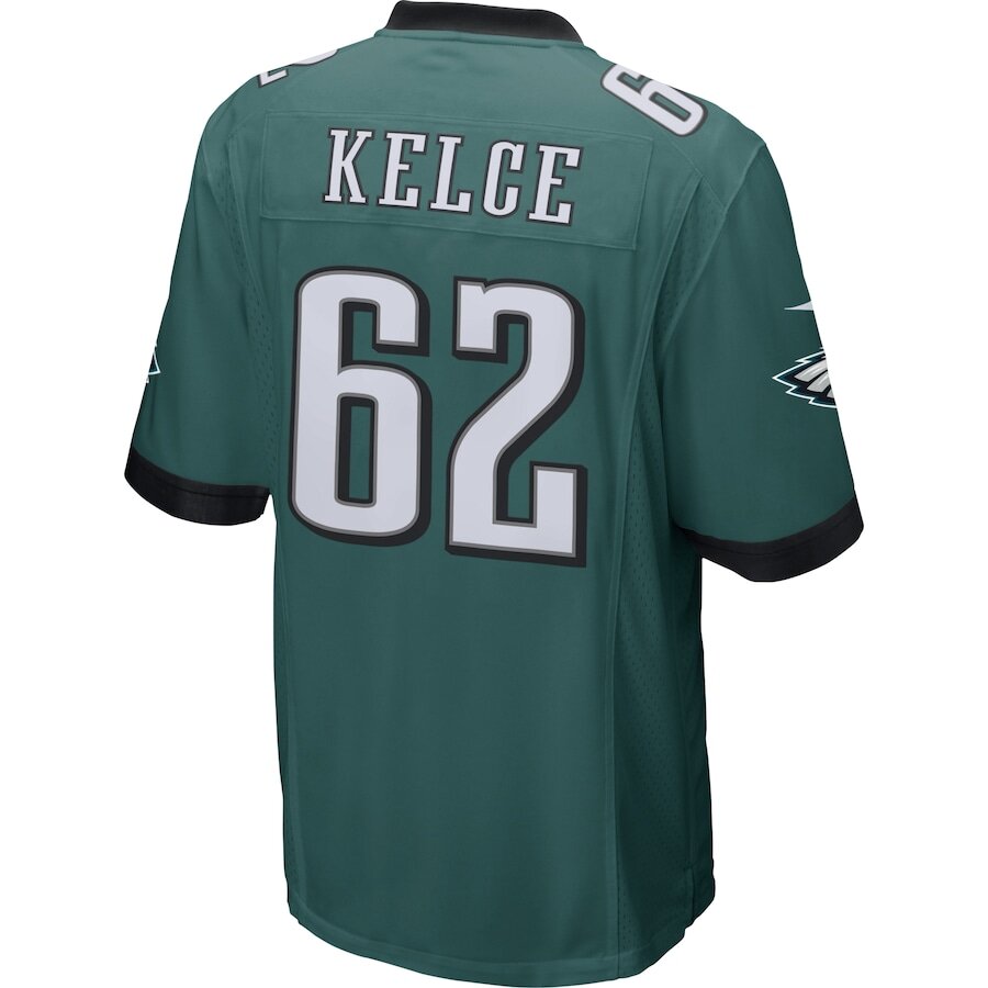 Men's Philadelphia Eagles Jason Kelce Midnight Green Jersey