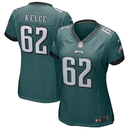 Women's Philadelphia Eagles Jason Kelce Green Jersey