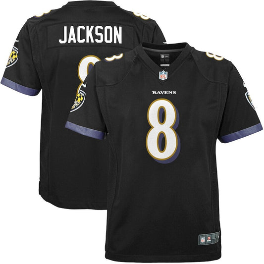 Men's Baltimore Ravens Lamar Jackson Black Jersey