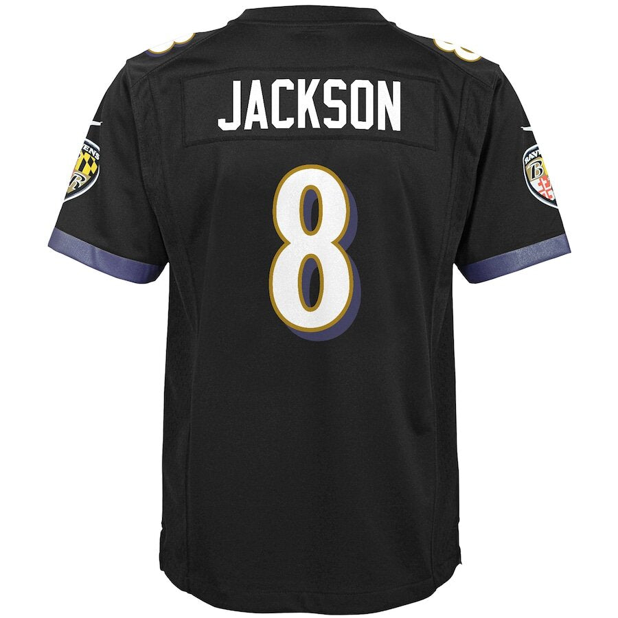 Men's Baltimore Ravens Lamar Jackson Black Jersey