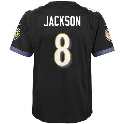 Men's Baltimore Ravens Lamar Jackson Black Jersey