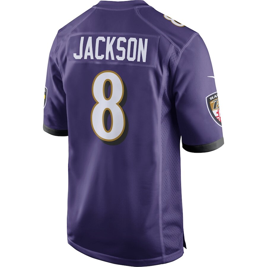 Men's Baltimore Ravens Lamar Jackson Purple Jersey