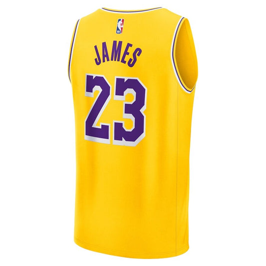 Los Angeles Lakers LeBron James Gold Jersey
