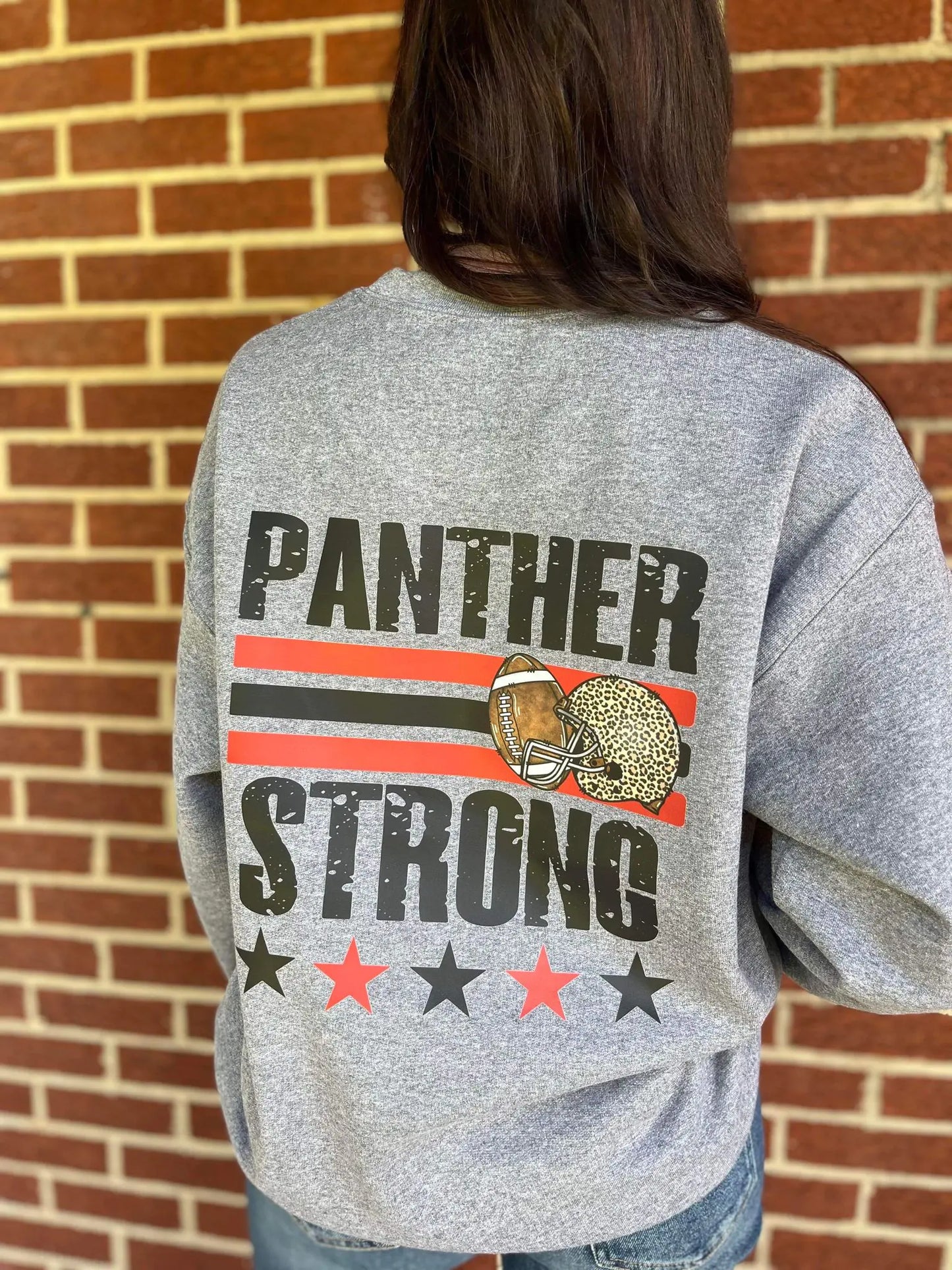 Custom Mascot Strong Football Sweatshirt