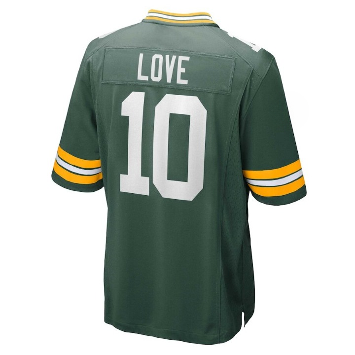 Green Bay Packers Jordan Love Green Jersey