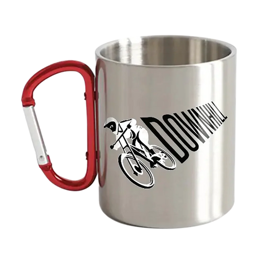 Downhill Cycling Carabiner Mug 12oz