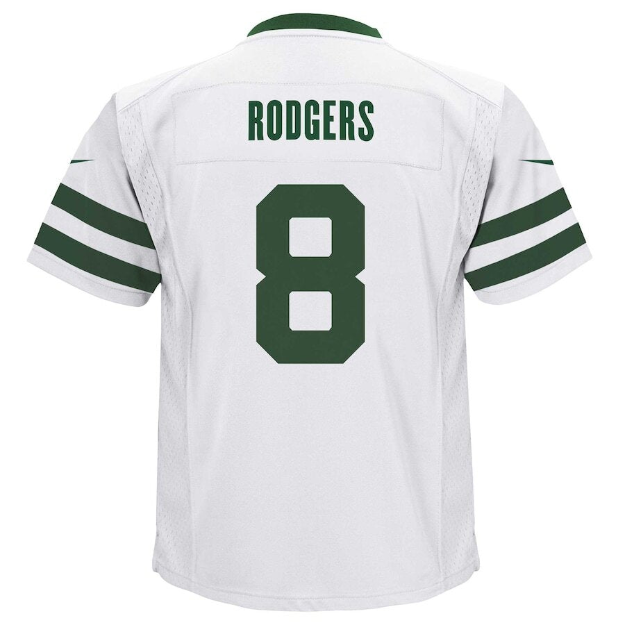 Youth New York Jets Aaron Rodgers White Jersey