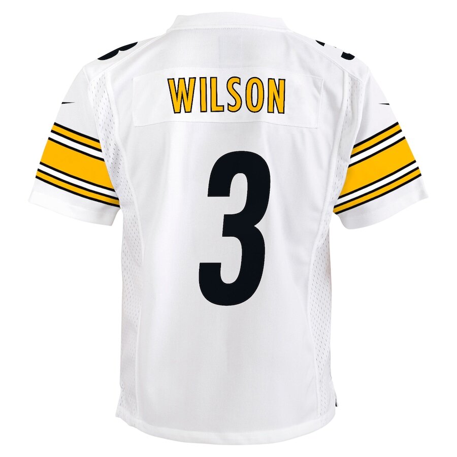 Youth Pittsburgh Steelers Russell Wilson White Jersey