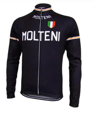 Retro Molteni Arcore Long Sleeve Cycling Jersey